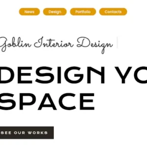 GOBLIN Showcase website for Interior Designers