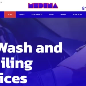 Medina: Car wash website with reservation system