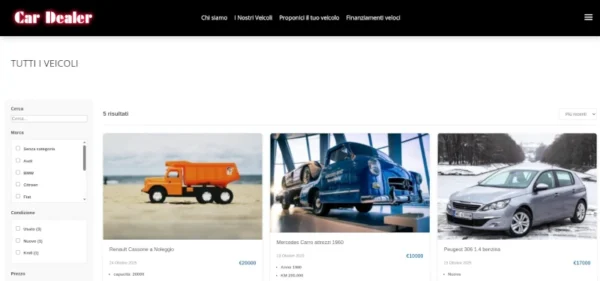 Cardealer website for car dealerships