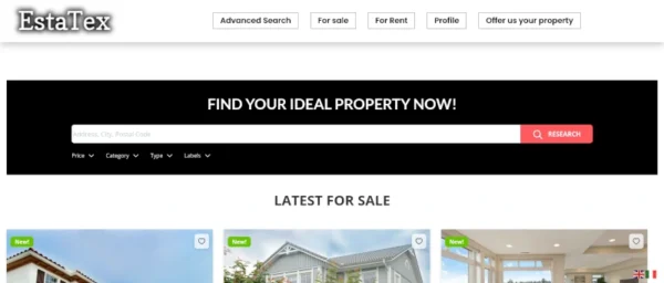 Estatex real estate website for real estate agencies