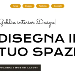 Goblin Sito vetrina per Designers di interni