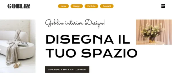 Goblin Sito vetrina per Designers di interni