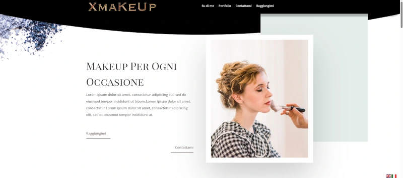 Xmakeup Sito vetrina per Make up artist